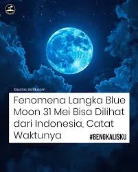 vs alam, Biru, BLUE MOON, Bulan, Indonesia, langit