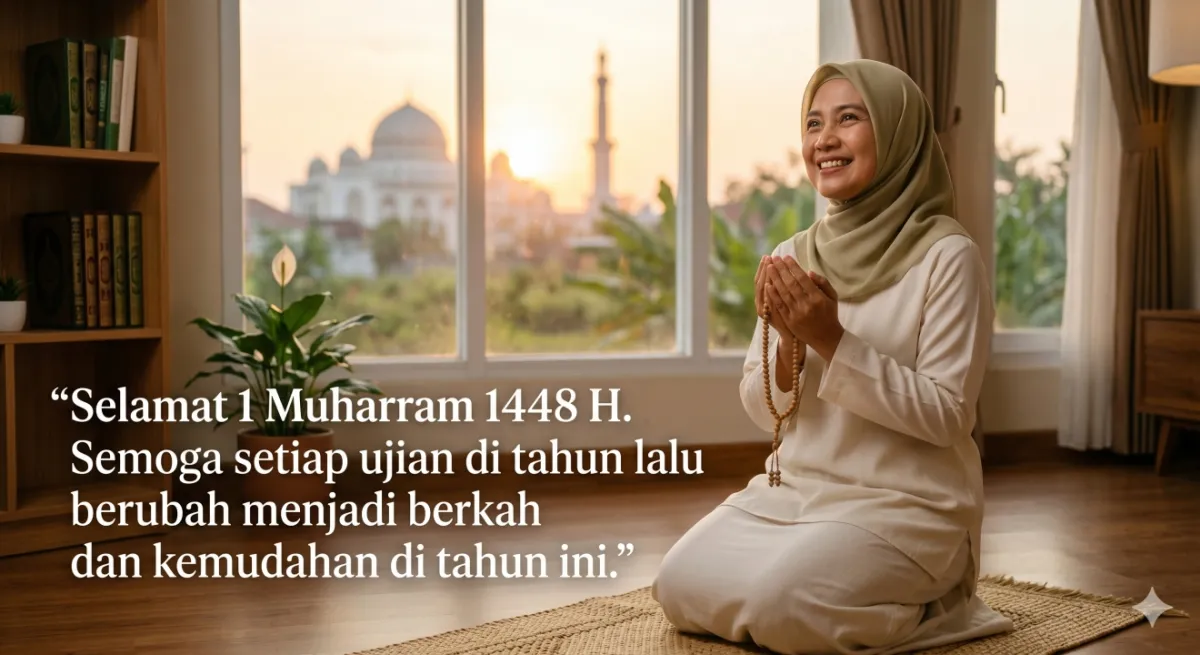 dvn 1 Muharram, 1448 H, Baru, Doa, Hijrah, Islam, Kumpulan, Positif, Tahun, Ucapan, Vibes
