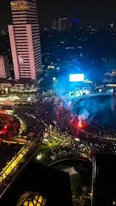 js 5 Abad, Bundaran HI, Drone, HUT, Jakarta, ke-499, Logo, MALAM, Peluncuran, Puncak, Show