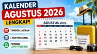 Agustus 2026, bersama, cuti, HUT RI, Kemerdekaan, long weekend, merah, resmi, Tanggal