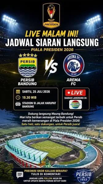 imagesj 2026, Arema, kick off, link, Live, MALAM, Nonton, Persib, Piala, Presiden, resmi, Streaming