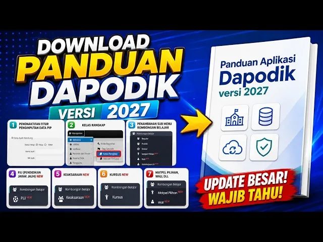 sddefault 2027, Baru, BOSP, cara, Dapodik, install, isi, Operator, Sarpras, Sekolah, Status, Update