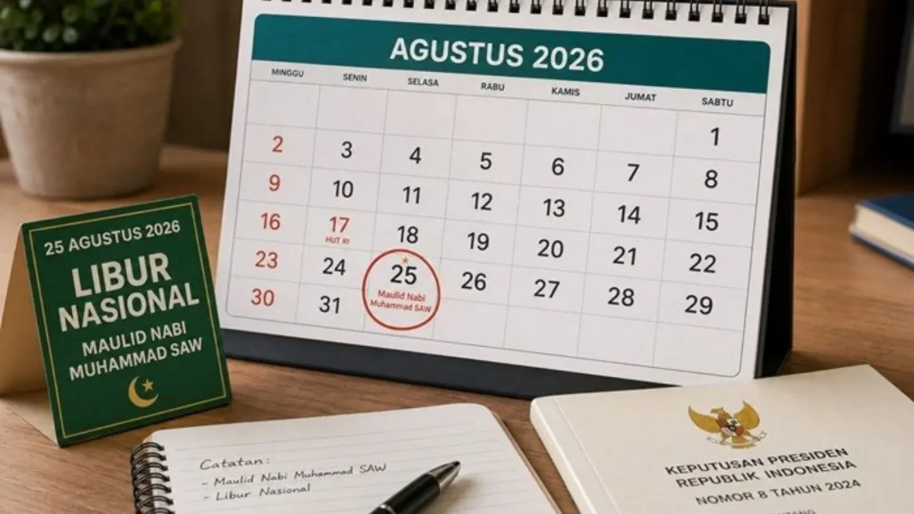 Ada-Tanggal-Merah-Lagi-25-Agustus-2026-Libur-Apa-Simak-Kalender-Resminya 25 Agustus 2026, bersama, cuti, jadwal, Libur, merah, Tanggal