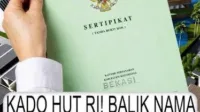10 Hari, agraria, AJB, ATR, Balik, BPHTB, BPN, Kantah, Maksimal, Nama, Sertifikat, Tanah