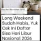 2026, daftar, Desember, Kalender, Libur, long weekend, September, Sisa