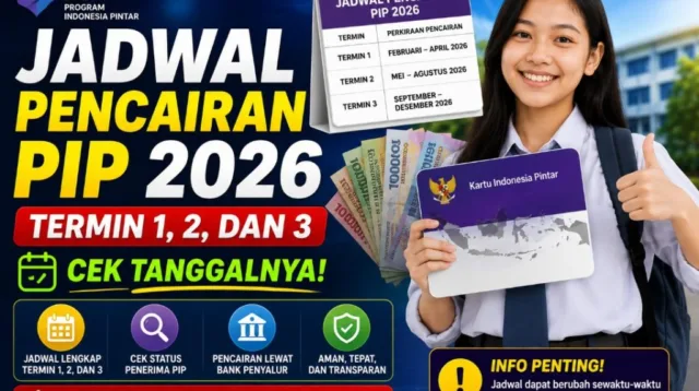 Jadwal-Pencairan-PIP-2026-Termin-1-2-dan-3-Cek-Tanggalnya-1024x675 2026, Anak, bansos, bantuan, cair, cara, cek, Dana, Kemdikbud, Kemendikdasmen, KIP, Kuliah, Login, Mandiri, panduan, PIP, pip.dikdasmen.go.id, Sekolah, SiPintar, SMK, Tahap