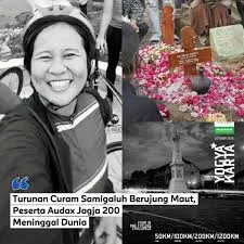 vrg 2026, Astaria Murti, Audax, Duka, Jogja, kecelakaan, Meninggal, Samigaluh